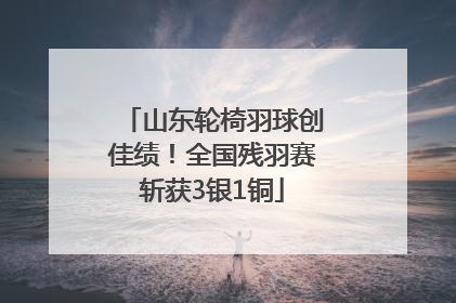 山东轮椅羽球创佳绩！全国残羽赛斩获3银1铜