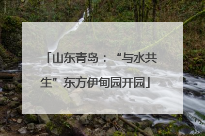 山东青岛：“与水共生”东方伊甸园开园