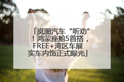 岚图汽车“听劝”！鸿蒙座舱5首搭，FREE+湾区车展实车内饰正式曝光