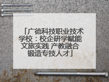广德科技职业技术学校：校企研学赋能文旅实践 产教融合锻造专技人才