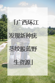 广西环江发现新种疣茎绞股蓝野生资源
