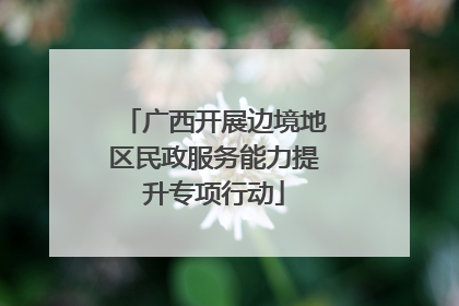 广西开展边境地区民政服务能力提升专项行动