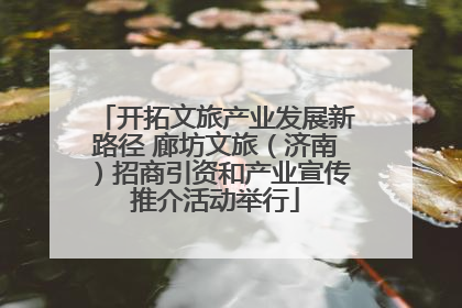 开拓文旅产业发展新路径 廊坊文旅（济南）招商引资和产业宣传推介活动举行