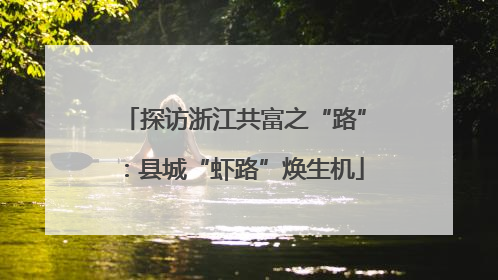 探访浙江共富之“路”：县城“虾路”焕生机