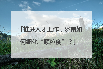 推进人才工作，济南如何细化“颗粒度”？