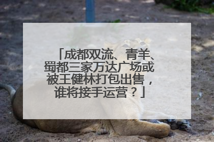 成都双流、青羊、蜀都三家万达广场或被王健林打包出售，谁将接手运营？