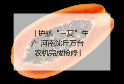 护航“三夏”生产 河南沈丘万台农机完成检修