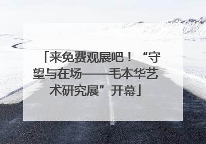 来免费观展吧！“守望与在场——毛本华艺术研究展”开幕