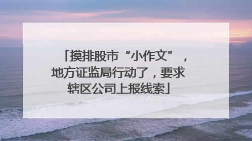 摸排股市“小作文”，地方证监局行动了，要求辖区公司上报线索