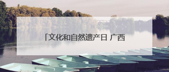 文化和自然遗产日 广西全方位展现非遗独特魅力