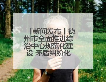 新闻发布丨德州市全面推进综治中心规范化建设 矛盾纠纷化解率达96%