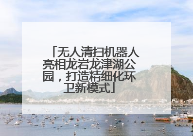 无人清扫机器人亮相龙岩龙津湖公园，打造精细化环卫新模式