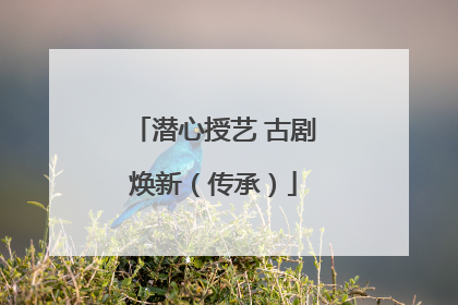 潜心授艺 古剧焕新(传承)