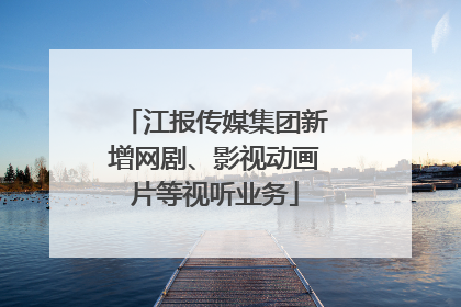 江报传媒集团新增网剧、影视动画片等视听业务