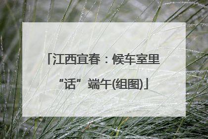 江西宜春：候车室里“话”端午(组图)