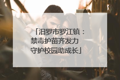 汨罗市罗江镇：禁毒护苗齐发力 守护校园助成长