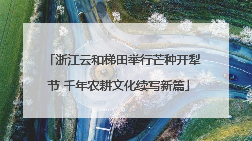 浙江云和梯田举行芒种开犁节 千年农耕文化续写新篇