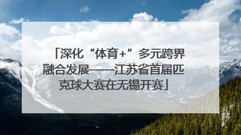 深化“体育+”多元跨界融合发展——江苏省首届匹克球大赛在无锡开赛