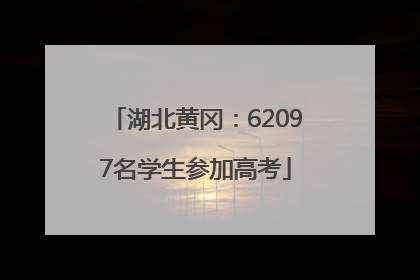 湖北黄冈：62097名学生参加高考