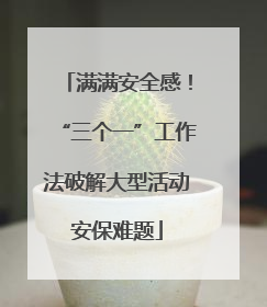 满满安全感！“三个一”工作法破解大型活动安保难题