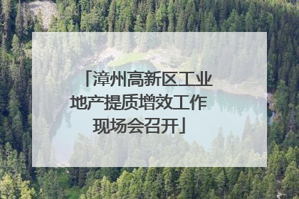 漳州高新区工业地产提质增效工作现场会召开