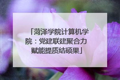 菏泽学院计算机学院：党建联建聚合力 赋能提质结硕果