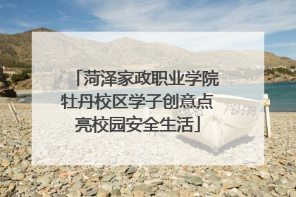 菏泽家政职业学院牡丹校区学子创意点亮校园安全生活