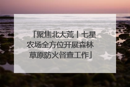 聚焦北大荒丨七星农场全方位开展森林草原防火督查工作