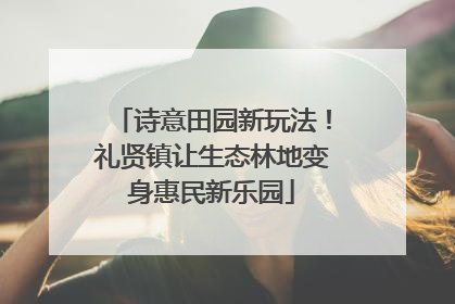 诗意田园新玩法！礼贤镇让生态林地变身惠民新乐园