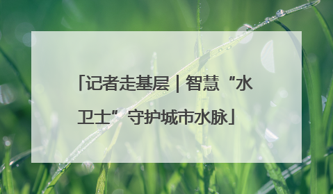 记者走基层｜智慧“水卫士”守护城市水脉