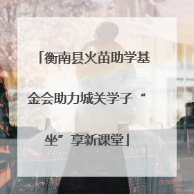 衡南县火苗助学基金会助力城关学子“坐”享新课堂