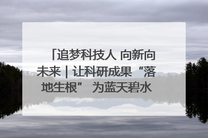 追梦科技人 向新向未来｜让科研成果“落地生根” 为蓝天碧水“保驾护航”