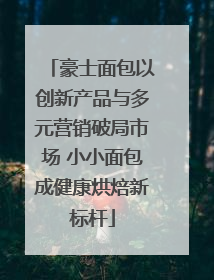 豪士面包以创新产品与多元营销破局市场 小小面包成健康烘焙新标杆