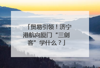 贸易引领！济宁港航向厦门“三剑客”学什么？