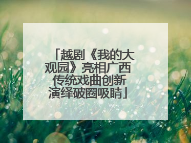 越剧《我的大观园》亮相广西 传统戏曲创新演绎破圈吸睛