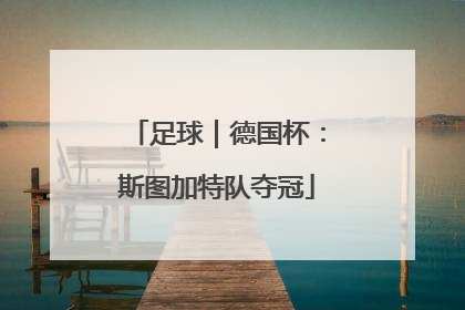 足球｜德国杯：斯图加特队夺冠