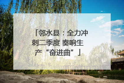 邻水县：全力冲刺二季度 奏响生产“奋进曲”