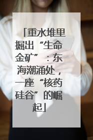 重水堆里掘出“生命金矿”：东海潮涌处，一座“核药硅谷”的崛起