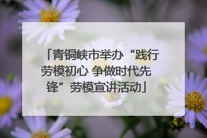 青铜峡市举办“践行劳模初心 争做时代先锋”劳模宣讲活动