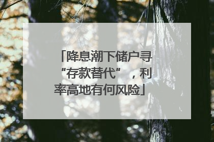 降息潮下储户寻“存款替代”，利率高地有何风险