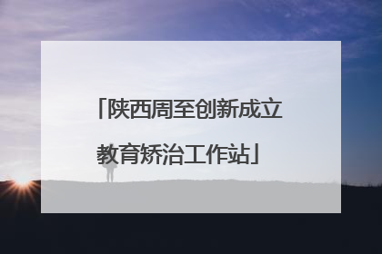 陕西周至创新成立教育矫治工作站