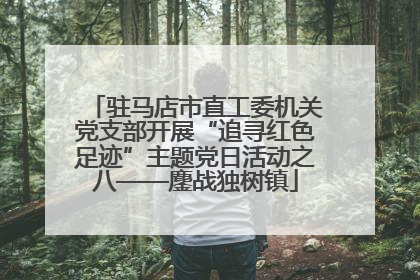 驻马店市直工委机关党支部开展“追寻红色足迹”主题党日活动之八——鏖战独树镇