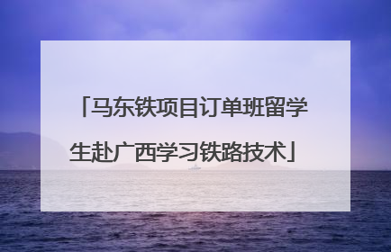 马东铁项目订单班留学生赴广西学习铁路技术