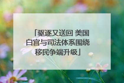 驱逐又送回 美国白宫与司法体系围绕移民争端升级