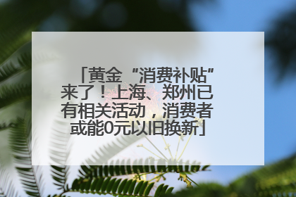 黄金“消费补贴”来了！上海、郑州已有相关活动，消费者或能0元以旧换新