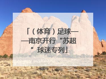 （体育）足球——南京开行“苏超”球迷专列