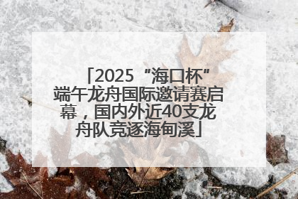 2025“海口杯”端午龙舟国际邀请赛启幕，国内外近40支龙舟队竞逐海甸溪