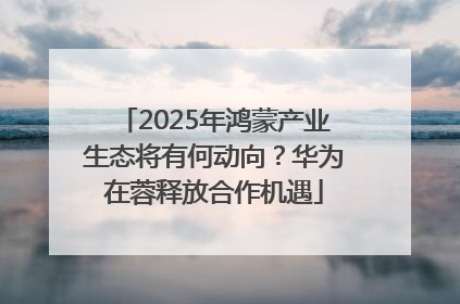 2025年鸿蒙产业生态将有何动向？华为在蓉释放合作机遇