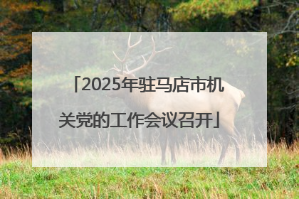 2025年驻马店市机关党的工作会议召开