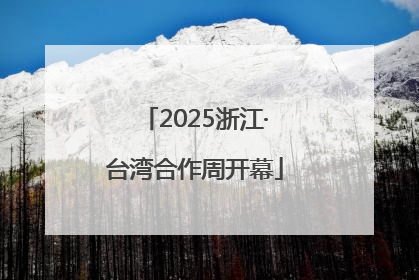 2025浙江·台湾合作周开幕
